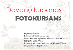 Dovanų kuponas fotokursams