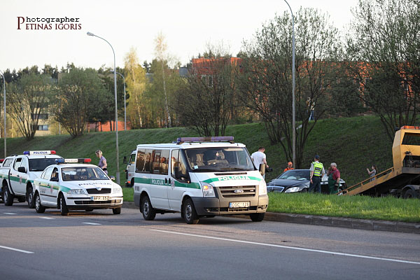  Vilniuje susidūrė trys automobiliai fotoreportažas fotografas Igoris Petinas